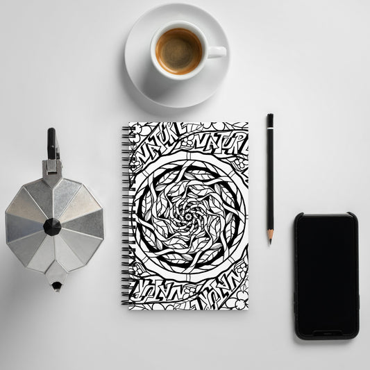 Spiral notebook "Nature Mandala" + Logo and credit